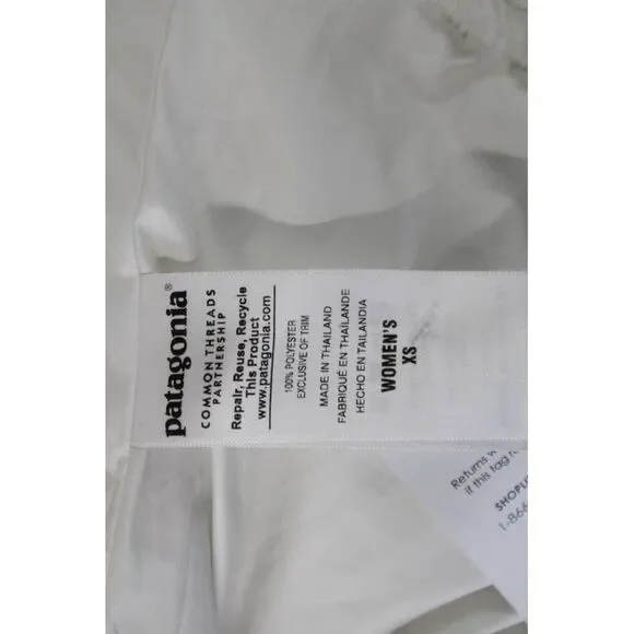 Patagonia Women White Zip Long Sleeve Jacket Size XS - Picture 4 of 5